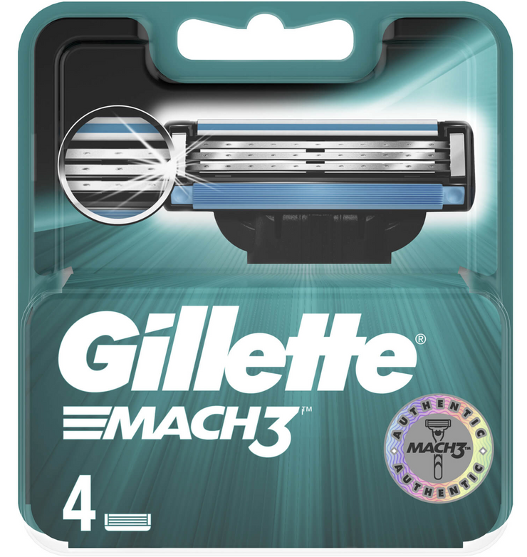 Gillette Mach3 Razor Blades (4 pack) – Hawkins & Brimble COM