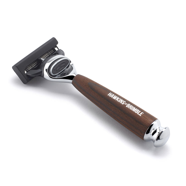 Wood Handle Razor with Gillette ProGlide Fusion Blade